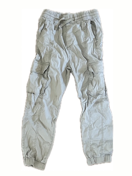 abercrombie kids Other - Abercrombie Kids Khaki Jogger Cargo Pants Elastic Drawstring Waist Tan 7/8